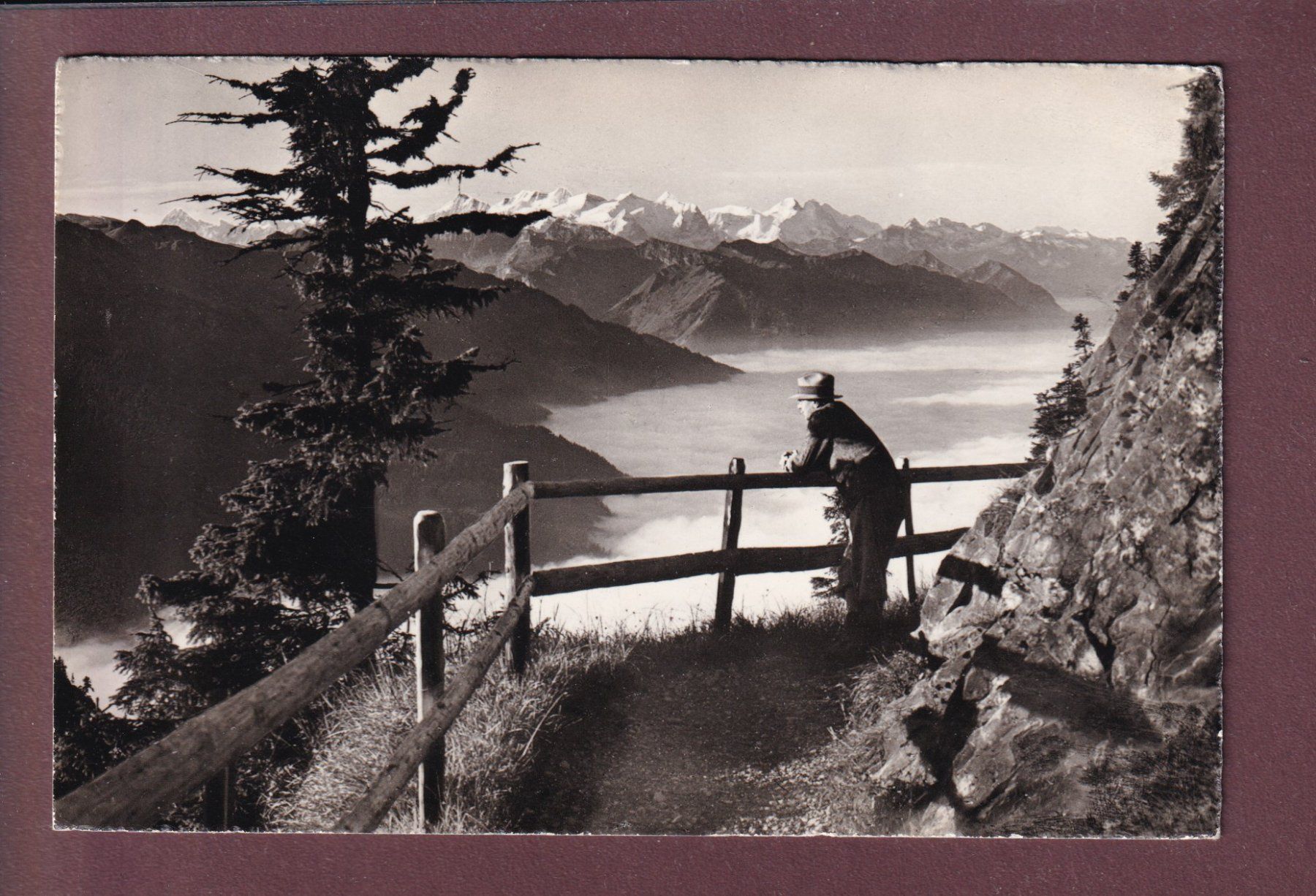 Cartoline postali: STANSERHORN - Felsenweg – Usato da Pully venduto da nicecards