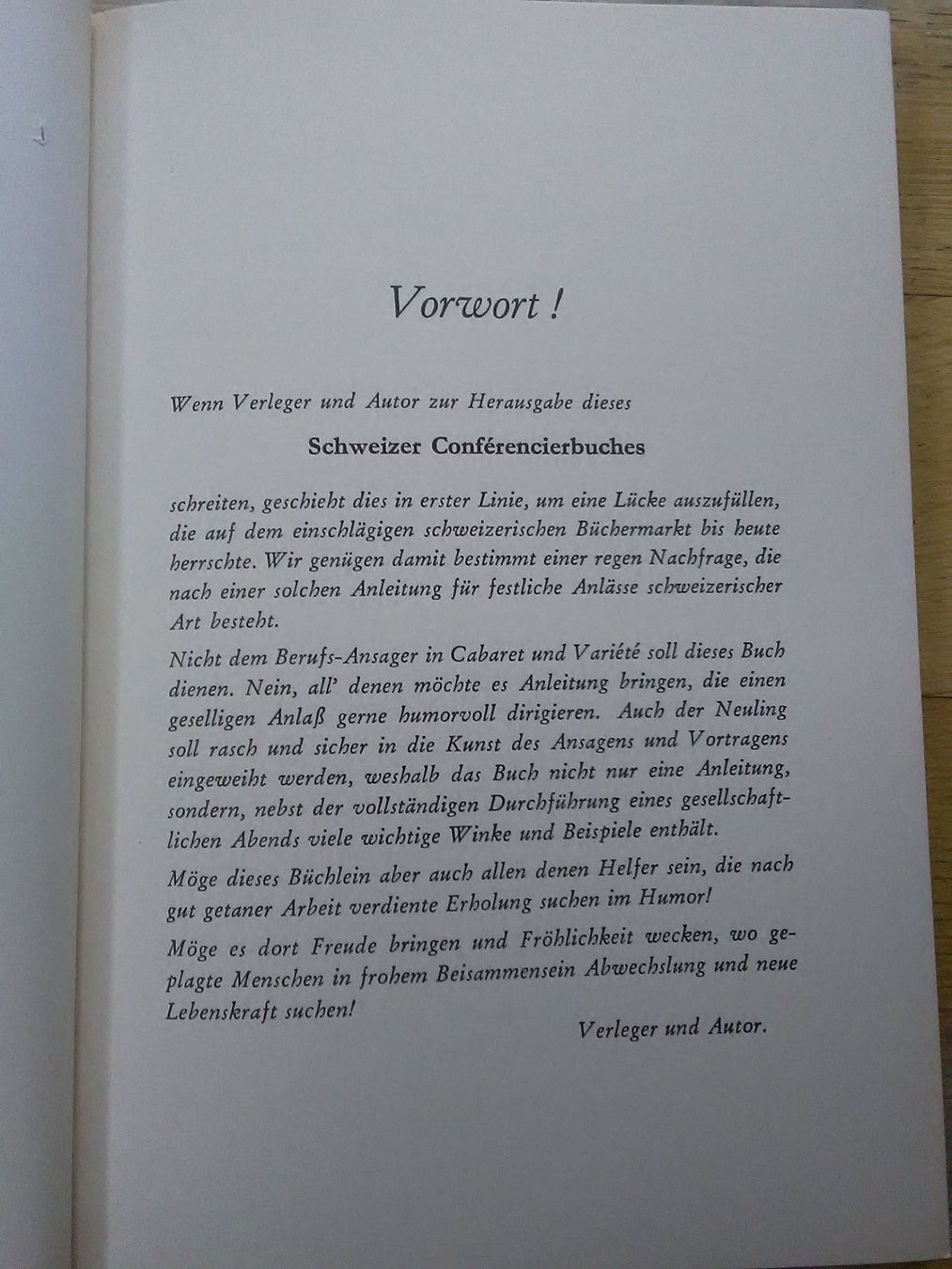 Libri: Der Schweizer Conférencier                          © '1974 – Usato da St. Gallen venduto da elkapone 3