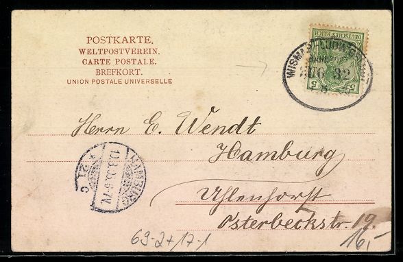 Cartes postales: Mann mit Horn und Flagge, IOGT, Freimaur – D'occasion à Berlin par bartko-reher 1