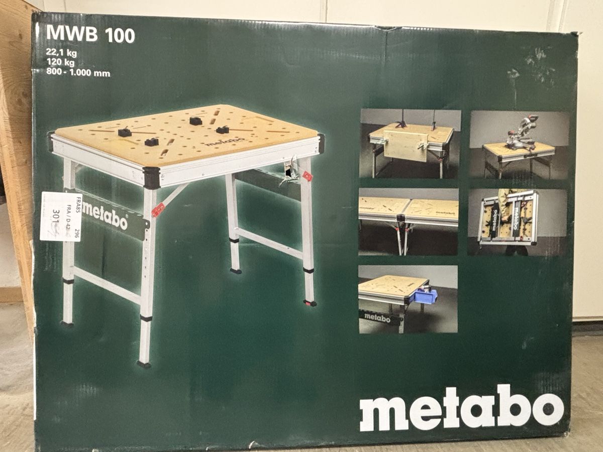 Banchi da lavoro: Arbeitstisch  metabo Multifunktionstisch MVB 100 – Nuovo e nell'imballaggio originale da Neu St. Johann venduto da hei_y2gw