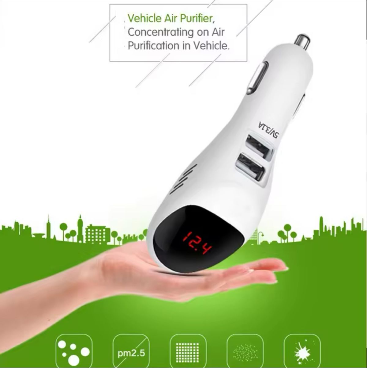 Unità & Adattatore: Auto USB Adapter / Ionisator / Batterie Anzeige – Nuovo e nell'imballaggio originale da Rorschach venduto da lobosch1