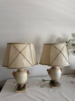 2 handgefertigte italienische Tischlampen (Toskana)