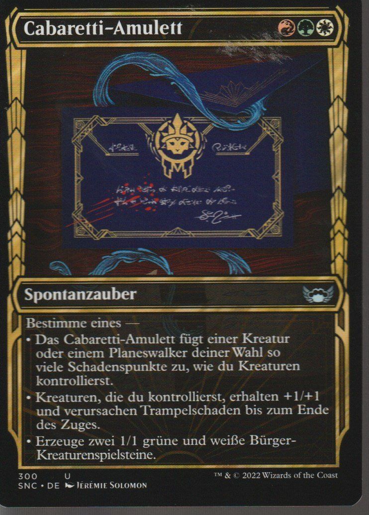 Magic The Gathering Carte collezionabili: TCG Magic The Gathering MTG De SNC 300 Cabaretti-Amulett – Nuovo (secondo la descrizione) da Vezia venduto da Aquarius_Age