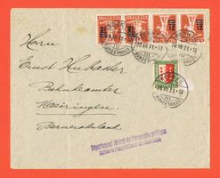 adressierter Umschlag Aufgabe Bern Bundeshaus