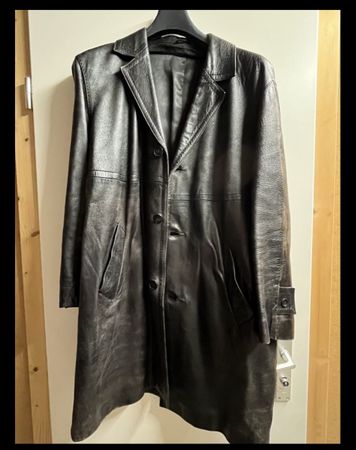 Veste/Manteau cuir vintage (90cm)