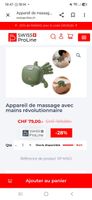 Appareil de massage SWISS ProLine neuf