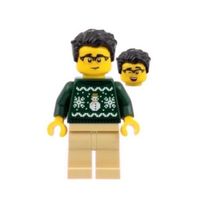 cty1931 Man Green Holyday Sweater LEGO (NEU)
