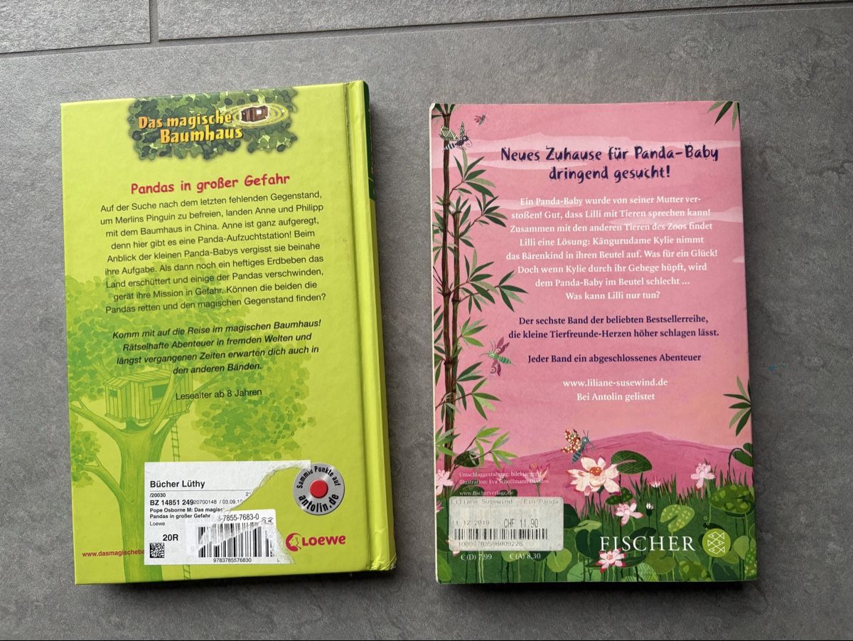 Libri: Panda Bücher – Usato da Oberdorf SO venduto da retowolf 1