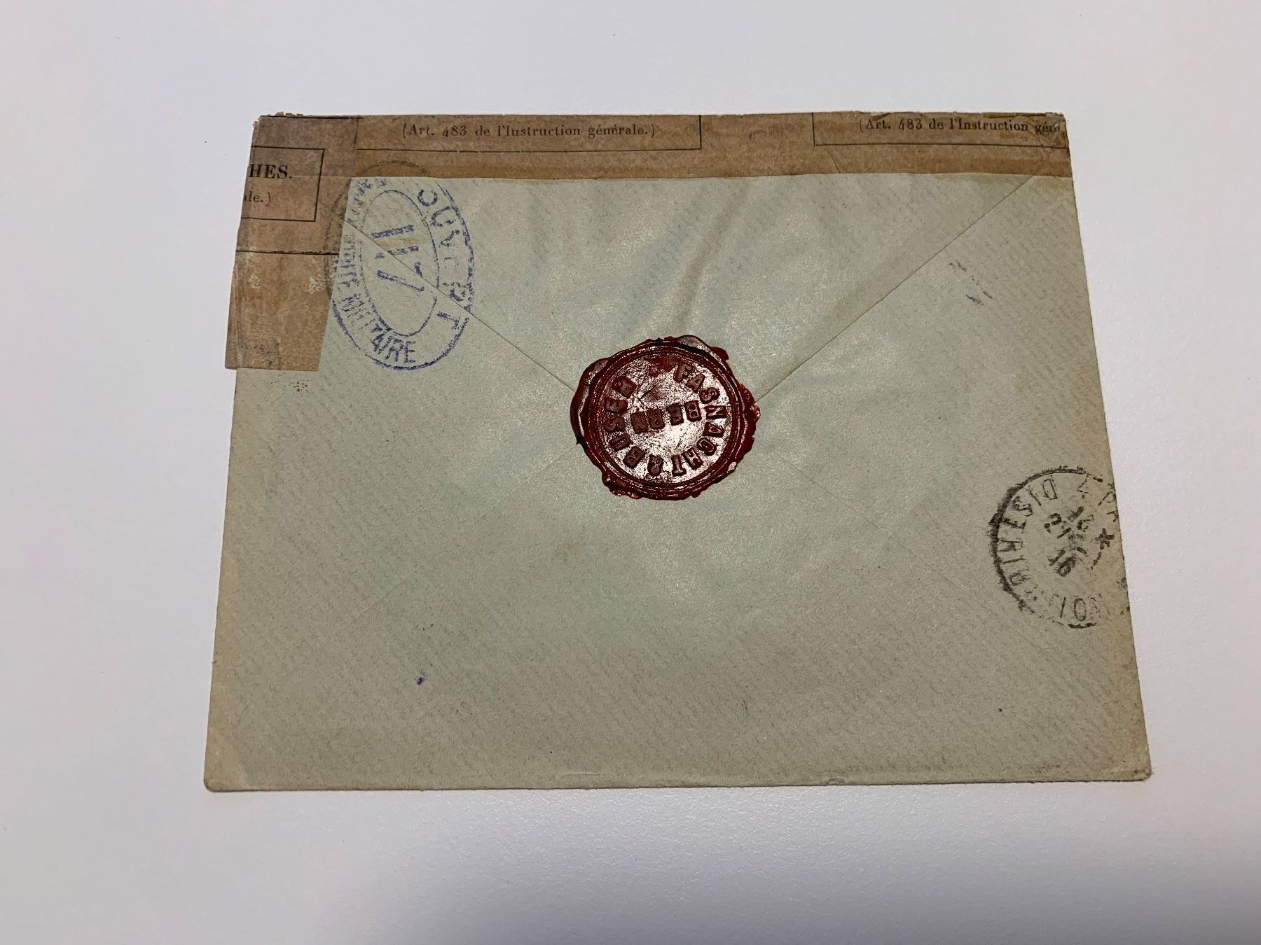 Tutti i francobolli: 2 Briefe nach Paris 22.02.1917 und 25.01.2016 mit Sigel – Usato da Willisau venduto da Repfuesch 3