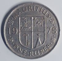 MAURITIUS - 1978 - 1 RUPEE - SEHR SCHOEN IN MUENZKAPSEL
