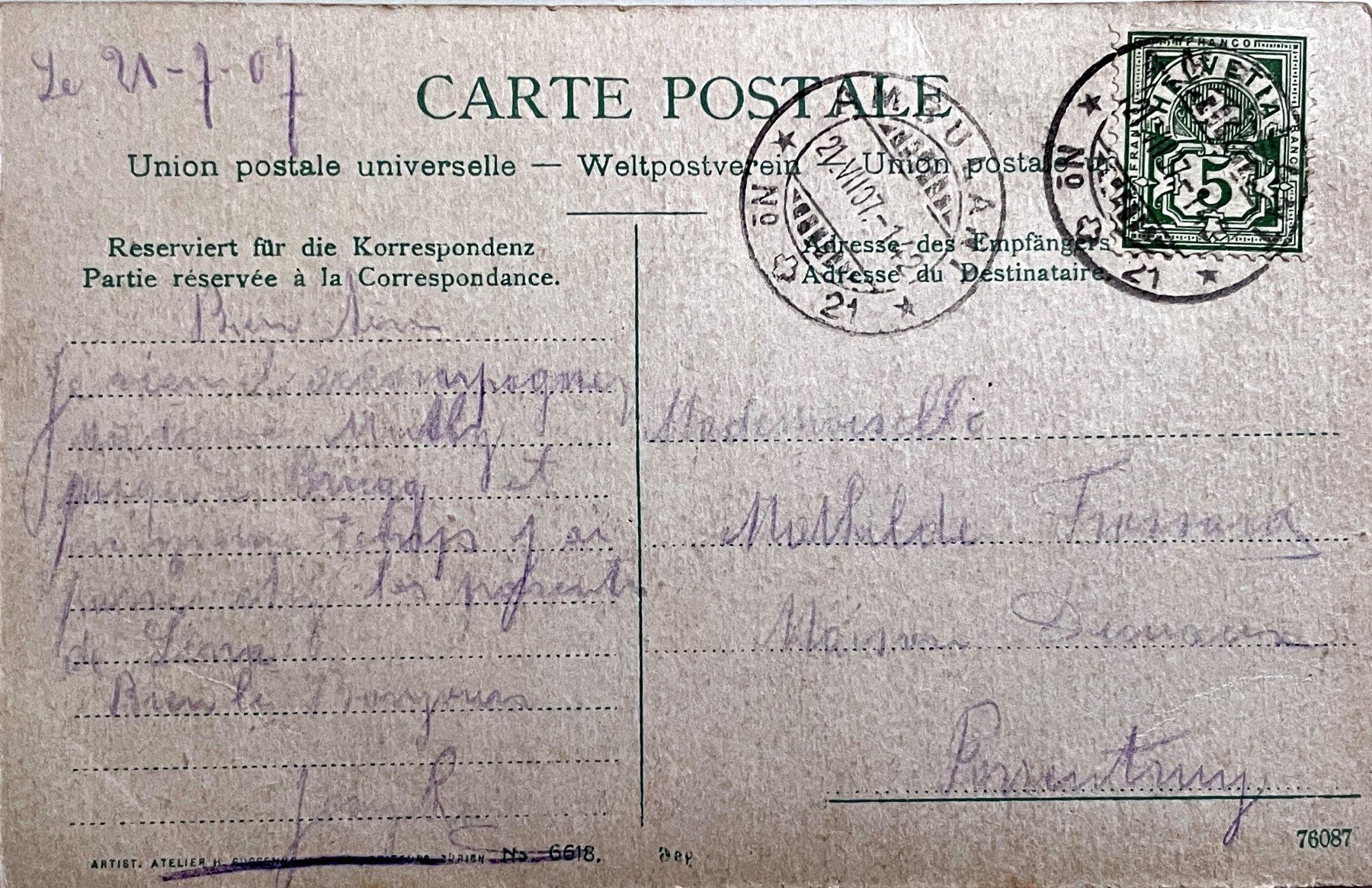 Cartoline postali: Brugg - Landwirtschaftliche Schule – Usato da Savagnier venduto da Ne2065 1