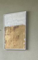 Schônes Bild weiss / gold mit weissem Rahmen