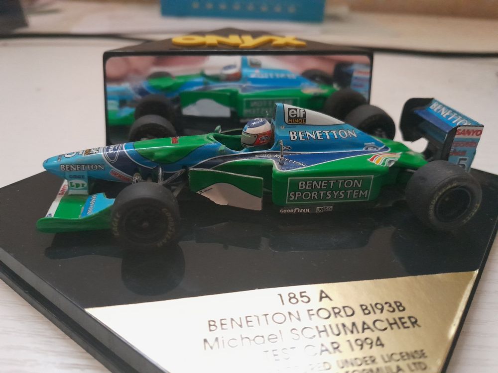 Benetton B193B Test Car 1994 Schumacher 1:43 onyx 185 A (Neu und ...