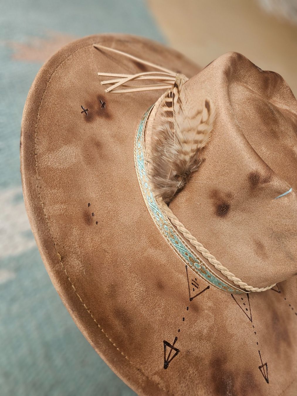 Copricapi, berretti & cappellini: Cooler Fedora Boho Festival Hut – Nuovo (secondo la descrizione) da Bassersdorf venduto da CorinneK36 1