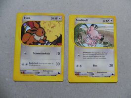Evoli Snubbull Pokémon Sammelkarten Edition Ausgabe 2002 KP