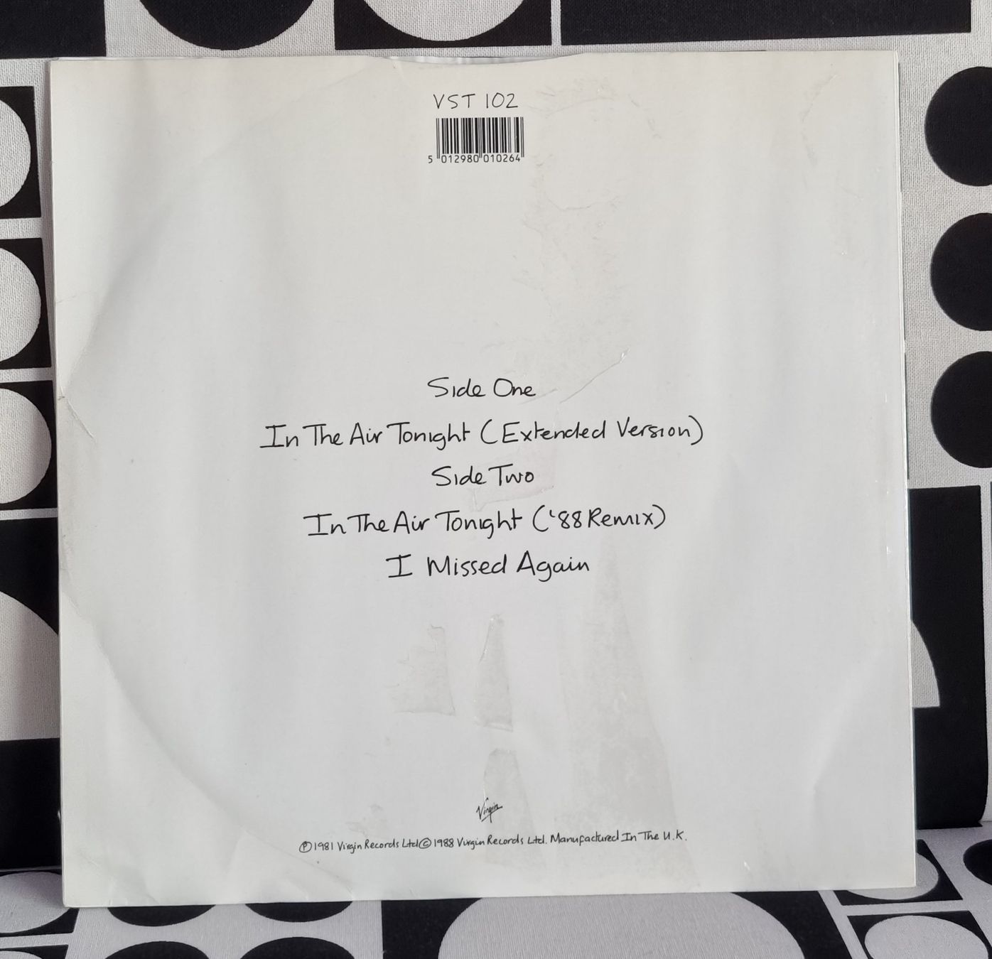 Schallplatten: MAXI- LP ^ PHIL COLLINS ^ in the air tonight  ^ – Gebraucht aus Gerlafingen von  1