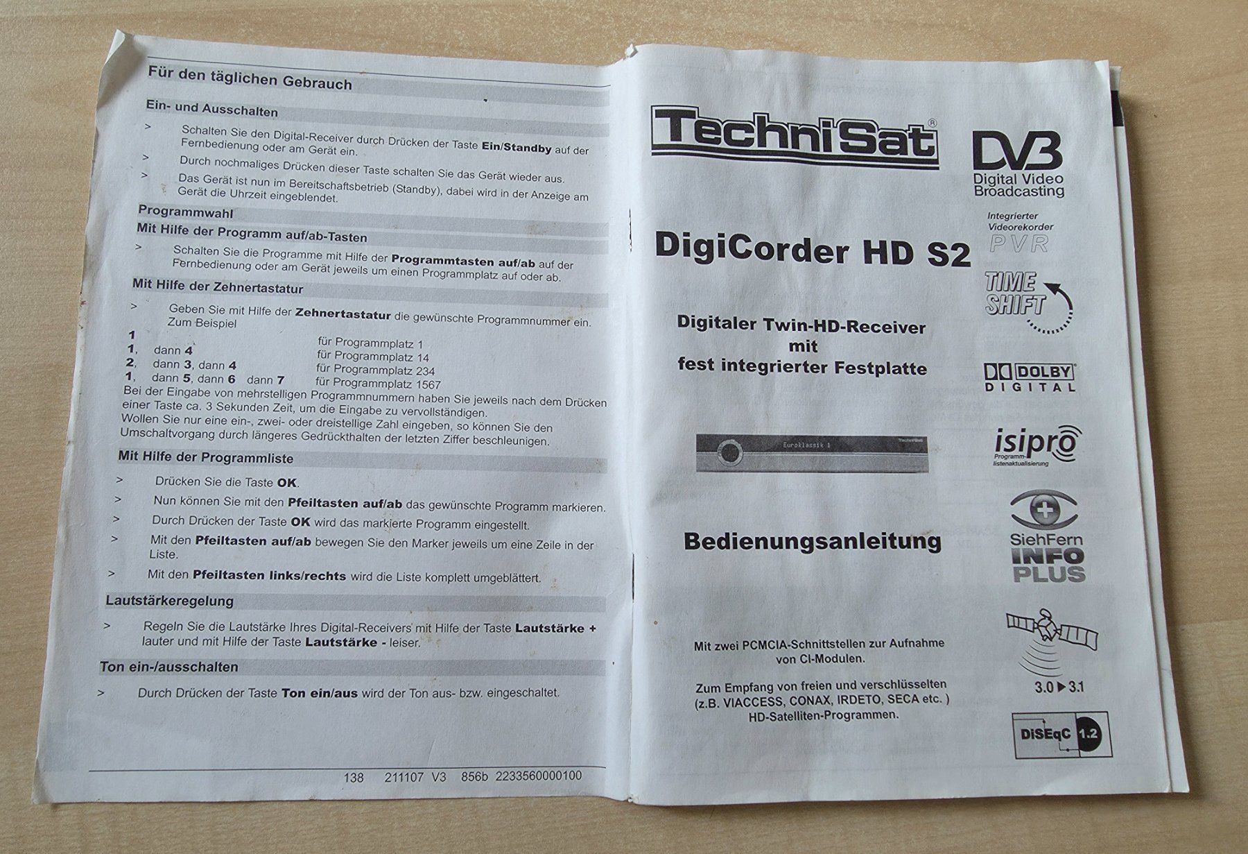 Technisat Récepteurs: Technisat Digicoder HD S2, HDTV, Satellitenreceiver DVB-S/S2 – D'occasion à Zürich par IrisA0102 8