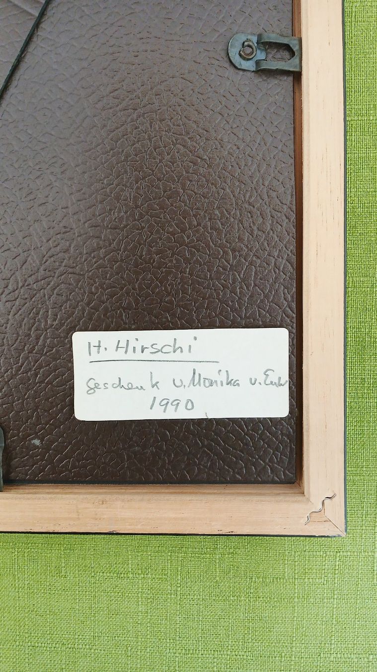 Grafica & Litografie: H. Hirschi, Herzform - Scherenschnitt - original – Usato da Zürich venduto da Mr.Dachboden 3