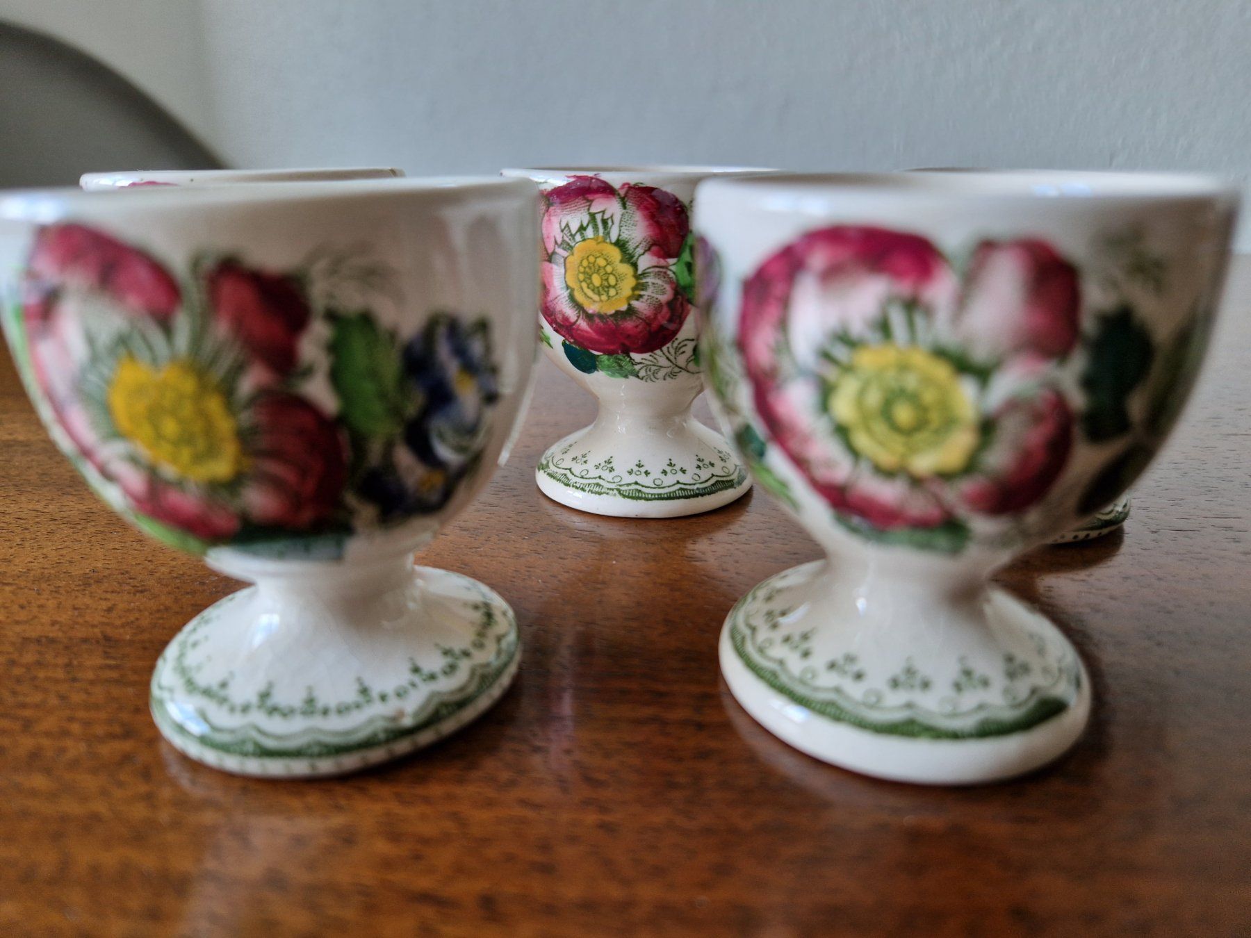 Altre Stoviglie: 5 Eierbecher / Egg Cups Mason's Paynsley – Usato da Bern venduto da Antikbatik 8