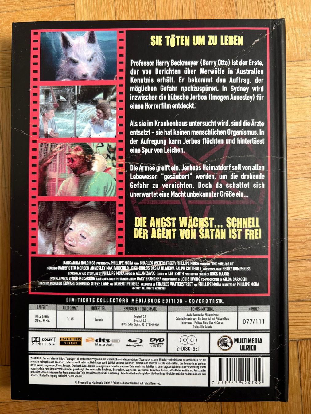 Tutti i DVDs: Howling III - Mediabook Cover D - Blu-ray + DVD – Nuovo (secondo la descrizione) da Zürich venduto da Malcom 4