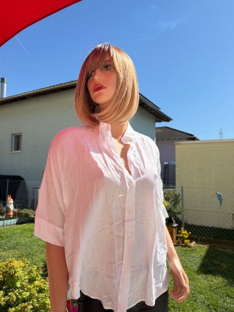 Zign - Weisse Sommerbluse, Gr. 38  - Viskose