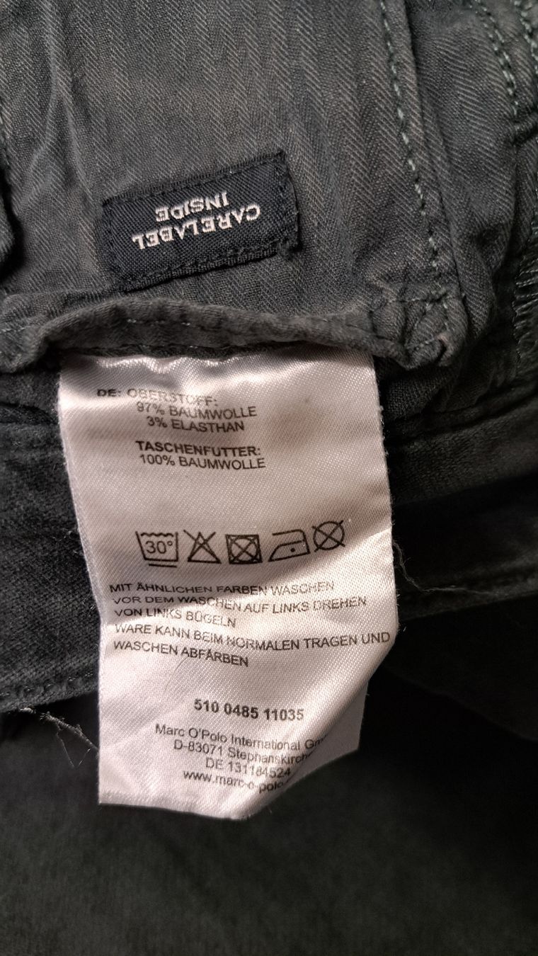 Marc O'Polo Pantaloni: Hose Samt Marco polo Gr 27 graugrün – Usato da Zofingen venduto da Gabe0815 2