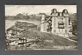 AK Grand Hotel Rigi Kulm Blick auf Glärnisch ungelaufen