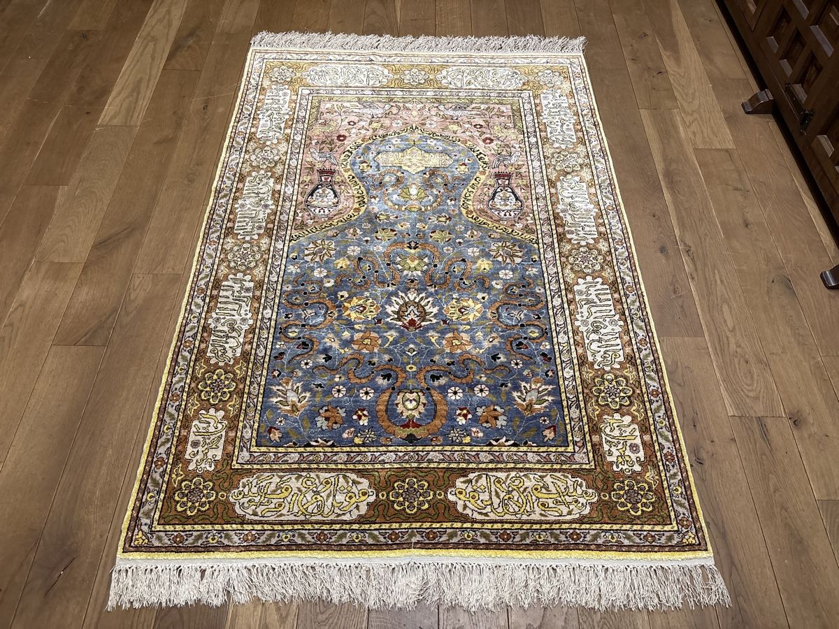 Tappeti: Seltener Kum Kapi Stil Seidenteppich 100% Handmade – Nuovo (secondo la descrizione) da Bennau venduto da Mayer_Carpets 6