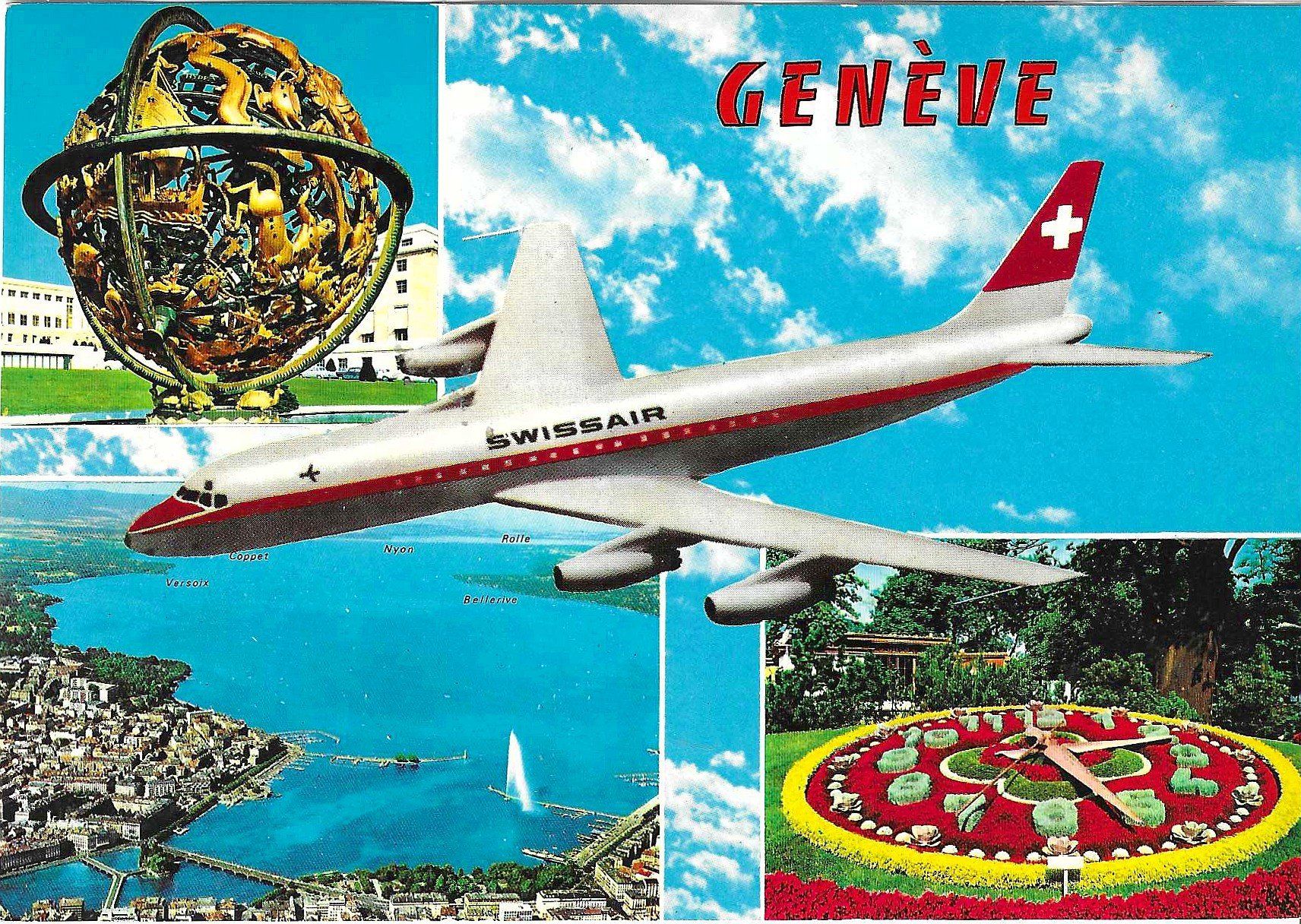 Cartes postales: Genève - Swissair – D'occasion à Savagnier par Ne2065