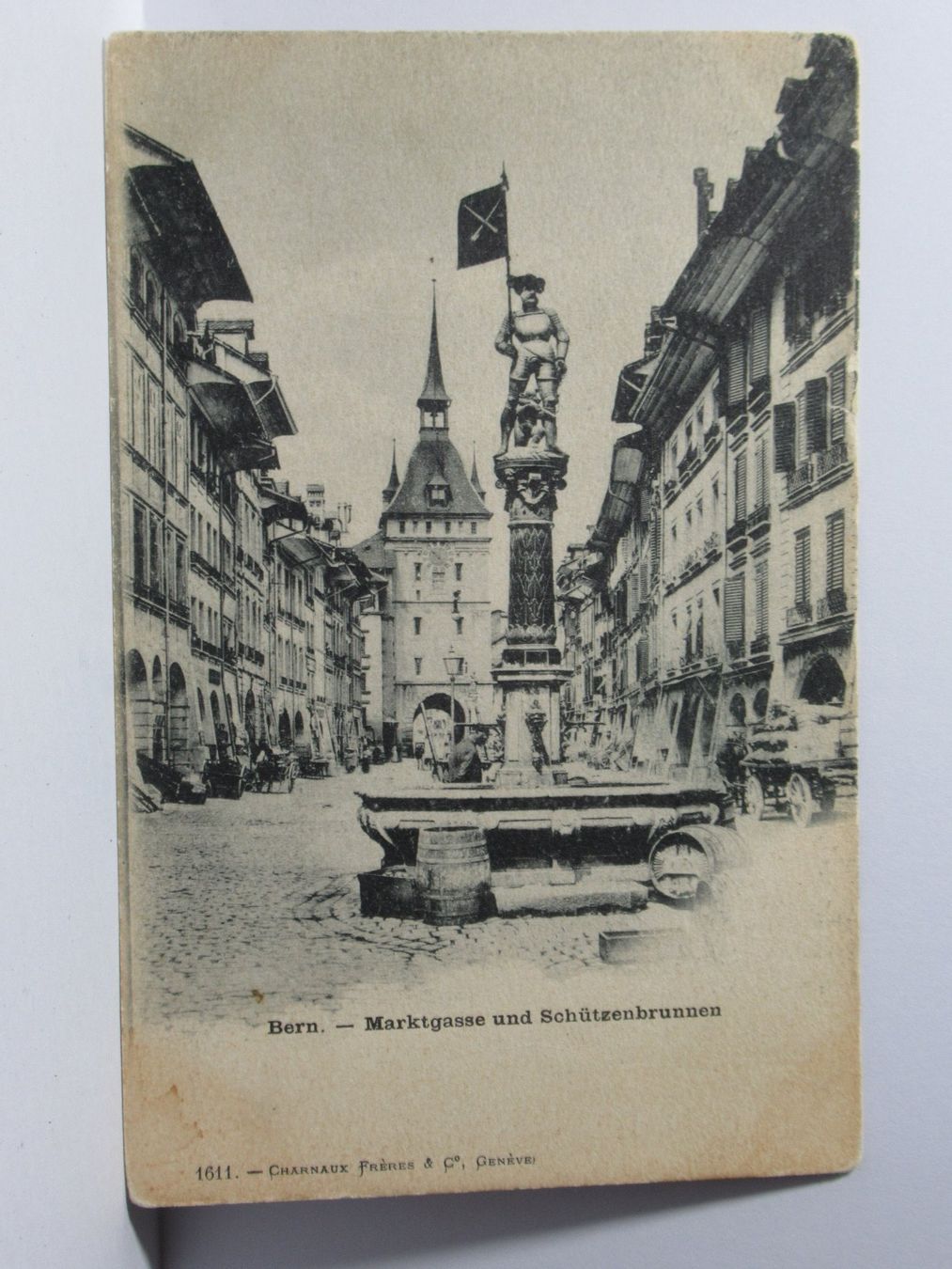 Cartes postales: Bern , Marktgasse u. Schützenbrunnen – Neuf (Voir description) à Grenchen par Bluemchen1900