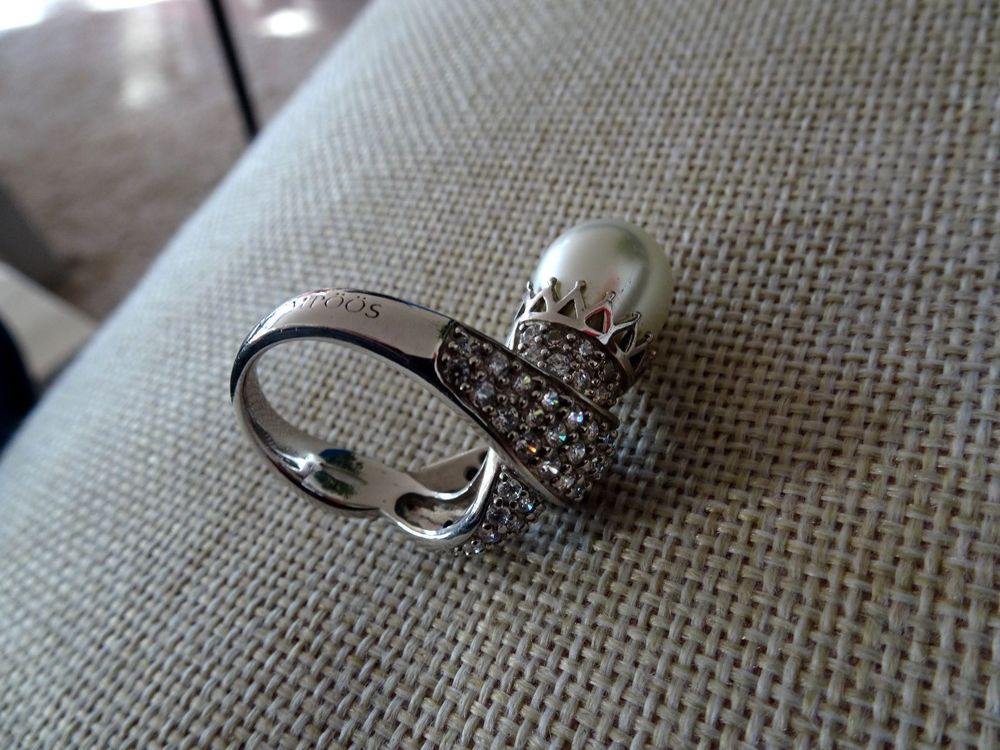Anillo Mujer Pompöös Harald Glöckler - Plata De Ley 925 Con Baño De Rodio Y 42 Circonitas (Ancho 15 Mm, Peso Aprox. 12g)