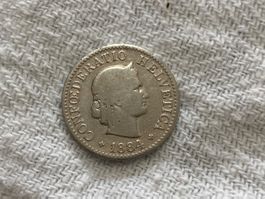 5 centimes/rappen 1884