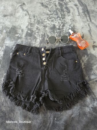 Black Denim shorts best fits 24-26