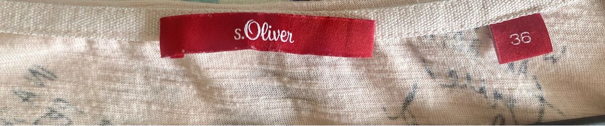 S.Oliver T-shirt: s.Oliver T-Shirt Gr. 36 Rosé Print – Usato da Lyss venduto da Sibella56 1