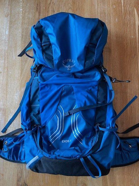 Mochila Osprey Exos 38 Blue Ribbon - Verano 2023