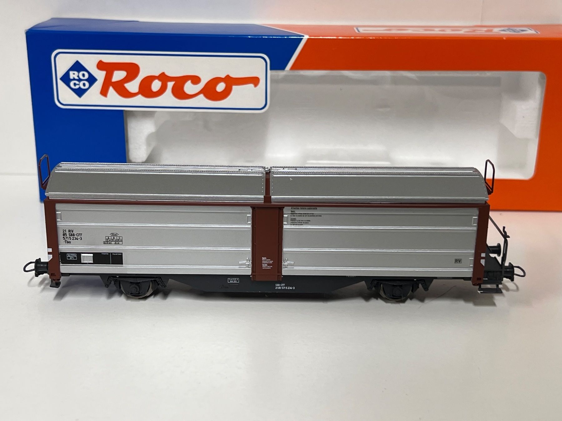 Roco Modellini di ferrovie: Roco 46641 Güterwagen SBB H0 DC – Nuovo e nell'imballaggio originale da Neuenhof venduto da ludovicco 1