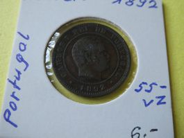 Portugal 1892, 10 Reis