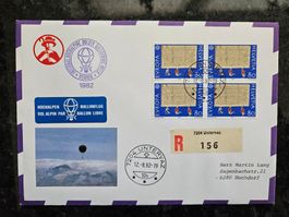 Ballonpost 1982 für 3.--
