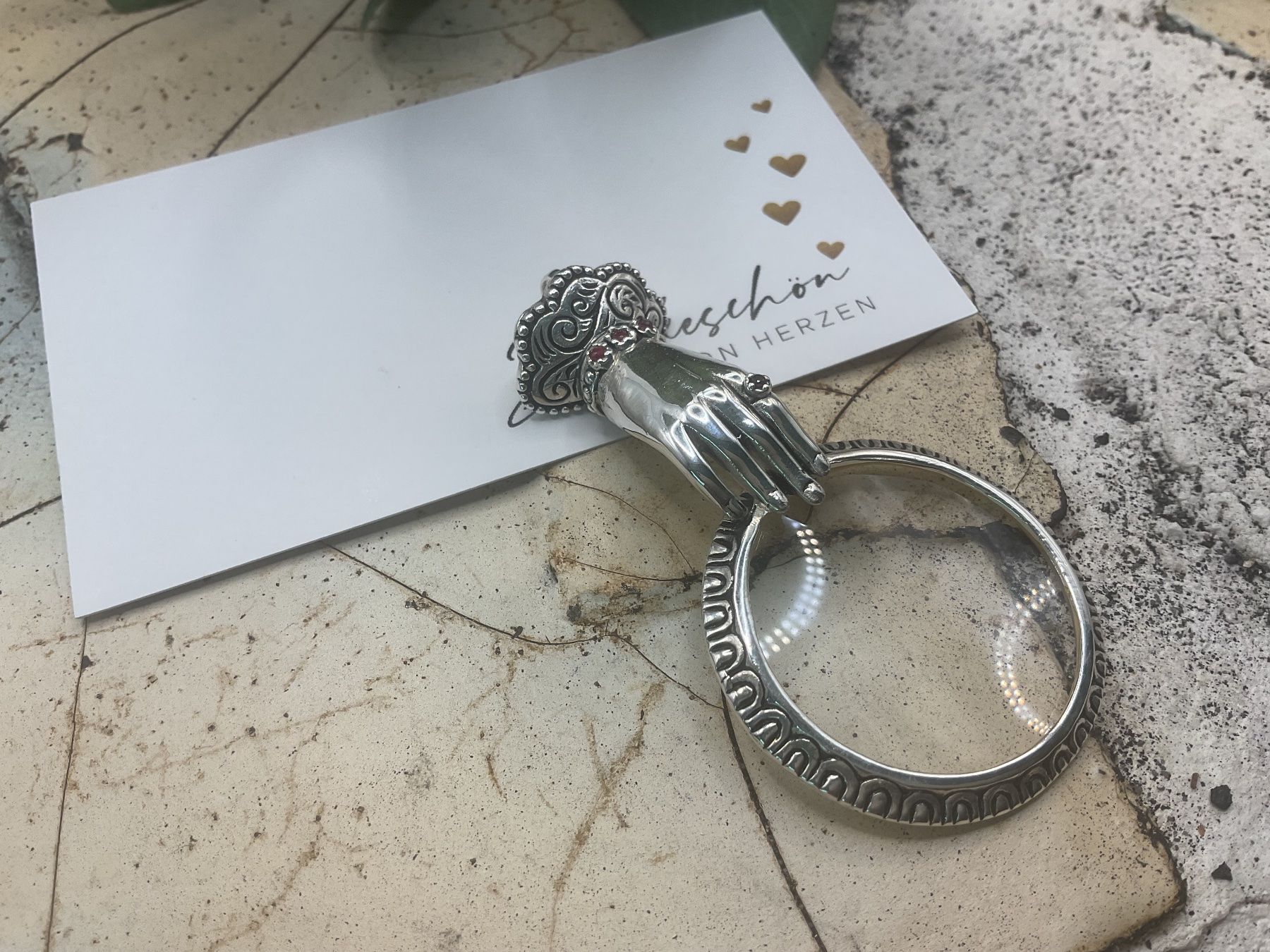 Altro per Ottica: Vintagestil Lupe mit Rubinen – Nuovo (secondo la descrizione) da Luzern venduto da S.Kern01 1