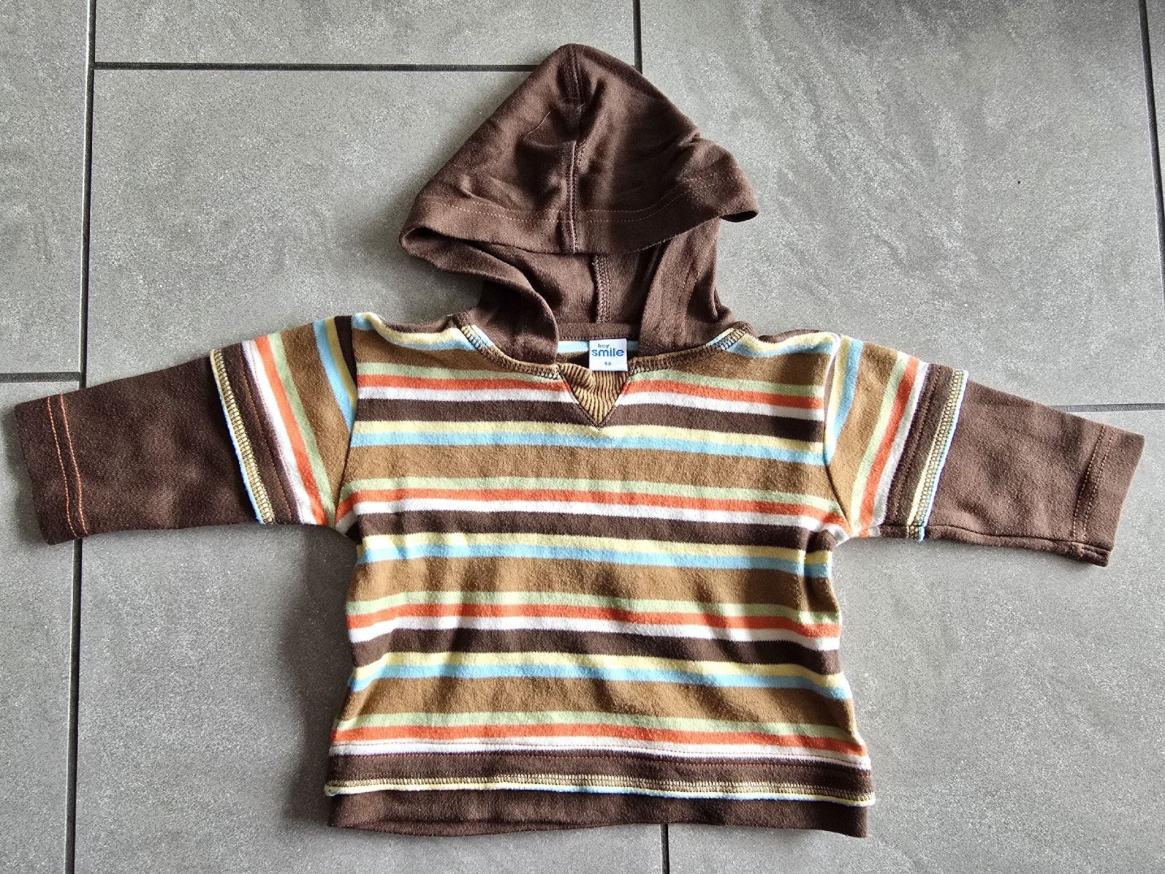 Pullover & Sweatshirts: Süsser Jungen Kapuzenpulli, Gr. 68, gestreift, Smile – Gebraucht aus Teufenthal AG von thuzsu 1