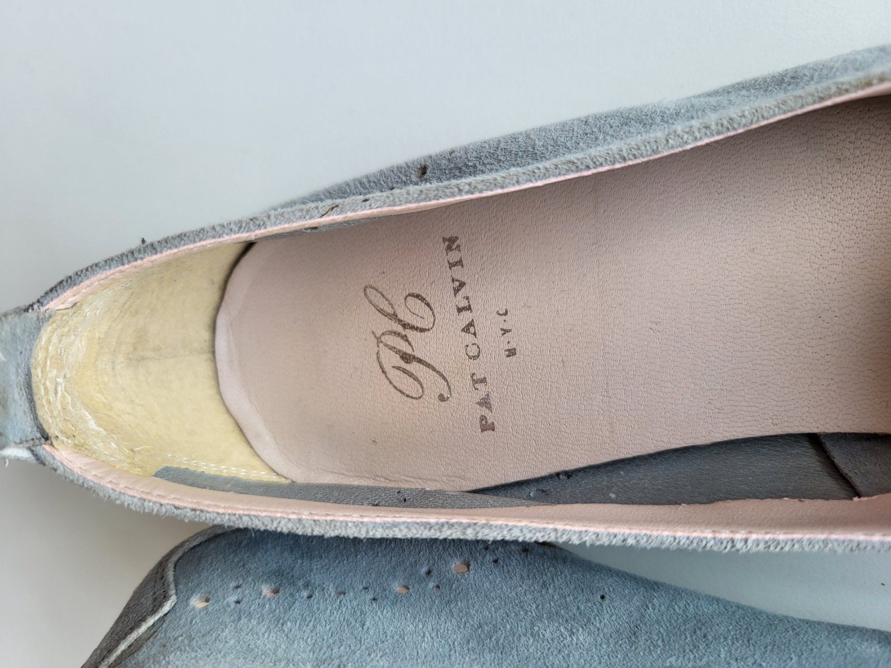 Damenschuhe: Pat Calvin Wildleder Loafers, Gr. 39 - hellblau – Gebraucht aus Baar von clar6 6