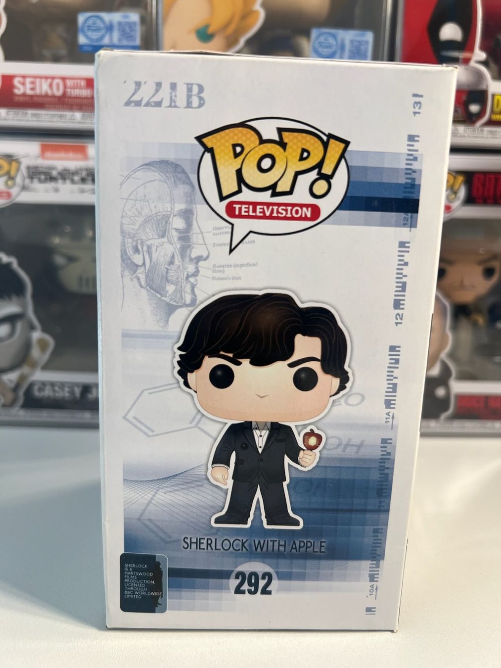 Funko Statuette: Funko POP Television Sherlock with Apple Limit. Sortie 2015 – Usato da Le Mouret venduto da perfectbijou 1