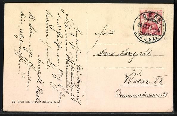 Cartoline postali: Bern, Weltpostdenkmal mit Skulpturen Aus – Usato da Berlin venduto da bartko-reher 1