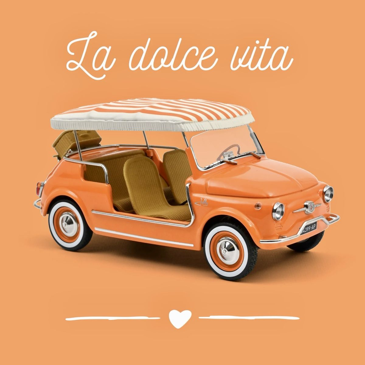 Fiat Modellini d'auto: FIAT 500 JOLLY 1965 MASSSTAB 1:18 – Nuovo e nell'imballaggio originale da Erlenbach im Simmental venduto da Model_box 5
