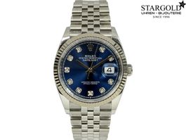 Rolex Datejust 36 Blau mit Diamanten - 126234