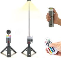 Baustrahler mit Stativ 1000lm RGB Campinglampe USB