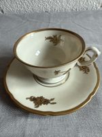 Langenthal Suisse Tasse/Unterteller, Golddekor, Vintage
