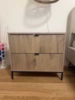 Vicco Nachttisch Eliza – Viking Oak mit 2 Schubladen