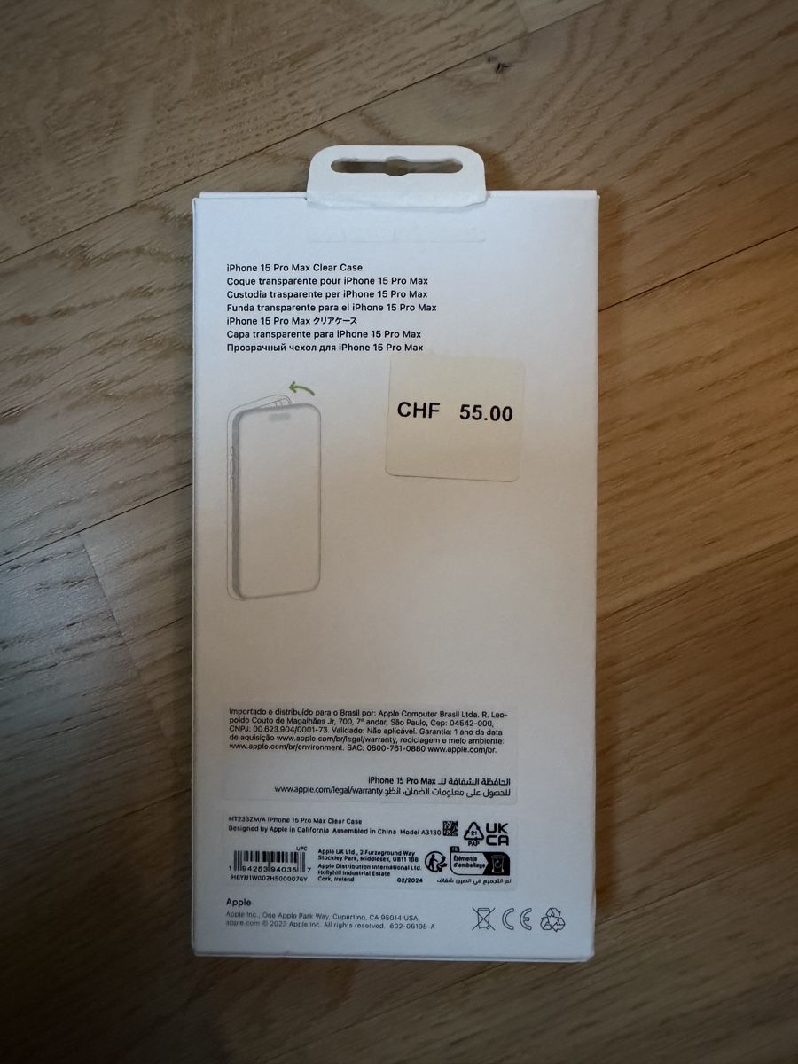 Apple Coques & Protection écran: Case Originale iPhone 15 ProMax trasparente perfetta – D'occasion à Zürich par fra89zh 4