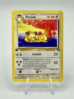 Pokémon Persian 1st Edition 42/64 Jungle Snobilikat Vintage
